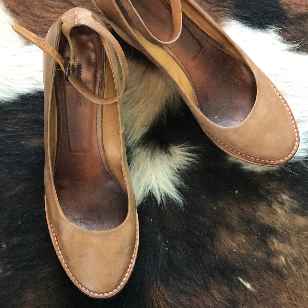 Isabel Marant Leather Wedges - Picture 2 of 6